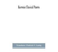 Burmese Classical Poems (Copertina rigida)