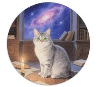 Burmilla Cat Rundes 1000 Puzzle Animals Rundes Puzzle Familienpuzzle Erwachsene Anspruchsvoll Für Erwachsene Kinder Kreative 1000pcs (67.5x67.5cm)