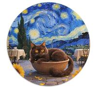 Burmilla Cat Rundes 1000 Puzzle Animals Rundes Puzzle Familienpuzzle Schwieriges Großes Puzzle Pädagogisches Puzzle Für Erwachsene Und Kinder Kreative 1000pcs (67.5x67.5cm)