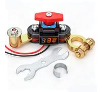 BURMONG Interruttore Stacca Batteria con Display LED - Interruttore Manuale Universale a Rotazione 12V/24V, Rame Puro ad Alta Conduttività per Auto, Camion, Camper e Barca