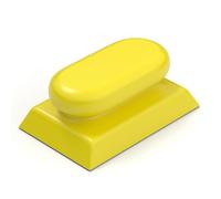 BURMONG Supporto per tampone abrasivo con gancio e anello, blocco abrasivo a mano con impugnatura ergonomica per spugne abrasive e tamponi abrasivi, strumento di levigatura manuale leggero per la