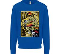 Burn Baby Burn Donna Biker Moto Felpa