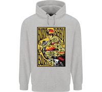 Burn Baby Burn Felpa Uomo Biker Moto
