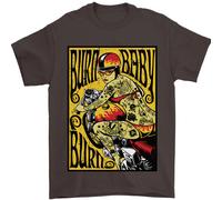 Burn Baby Burn Maglietta Da Uomo Biker Moto 100% Cotone