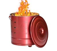 Burn Barrel, Inceneratore Da Giardino, Burn Bin | Gabbia Inossidabile Portatile Con Gancio Di Fuoco Sul Coperchio E Fodera Per La Cassa Per Il Patio Balcone Balcone Beach Camping Di Immondizia