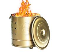 Burn Barrel - Inceneritore Burn Barrel | Burns Barrels Per L'esterno Per La Spazzatura In Fiamme | Trashs Che Brucia Contenitori | Portatile Con Gancio Antincendio E Rivestimento Inossidabile Inossida