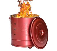 Burn Barrel - Inceneritore Burn Barrel | Burns Barrels Per L'esterno Per La Spazzatura In Fiamme | Trashs Che Brucia Contenitori | Portatile Con Gancio Antincendio E Rivestimento Inossidabile Inossida