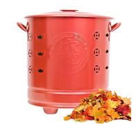 Burn Barrel - Pesa Antincendio Per Esterni In Acciaio Inossidabile, Forniture Da Giardino Da Patio Con Coperchio, Bidoni Dei Di Caminetti Per Detriti In Legno Gestione Dei Rifiuti Di Rifiuti C