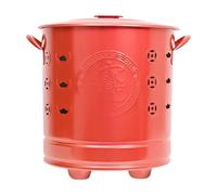 Burn Barrel - Stainless Steel Fire Container for Safe Outdoor Use, Trash Burning Drum with Ventilation Design, Fire Pit for Backyard, Garden, Patio and Camping, 10.24x10.24x11.42 inches