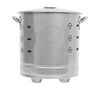 Burn Barrel - Stainless Steel Fire Container for Safe Outdoor Use, Trash Burning Drum with Ventilation Design, Fire Pit for Backyard, Garden, Patio and Camping, 10.24x10.24x11.42 inches