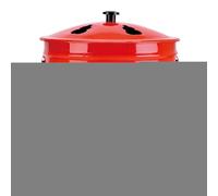 Burn Barrels For Outside With Lid - Enamel + Stainless Steel 26cm | Incinerator Burn Barrel With Ergonomic Handle, Proof Burner Bucket For Porch, Beach, Deck, Indoor, Camping, Balcony, Patio, Ga