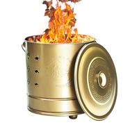 Burn Cage - Contenitori per la combustione dei rifiuti | Portatile Con Gancio Di Fuoco E Rivestimento Della Gabbia Copertura In Acciaio Per Foglie Cadute Balcone Del Patio Posteriore Minimizza