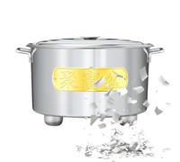 Burn Cage in acciaio con manico | Bidone portatile per banconote con coperchio, per legno, giardino, cortile, fattoria, patio, falò, spiaggia, portico, balcone