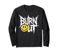 Burn out - Consapevolezza del Burnout del Lavoro di Stress Grafica Vintage Maglia a Manica