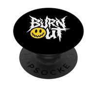 Burn Out - Consapevolezza del burnout del lavoro di stress grafica vintage PopSockets PopGrip Adesivo