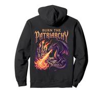 Burn The Patriarchy - Drago Dark Fantasy Gotico Felpa con Cappuccio