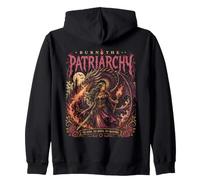 Burn The Patriarchy - Drago Dark Fantasy Gotico Femminista Felpa con Cappuccio