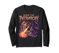 Burn The Patriarchy - Drago Dark Fantasy Gotico Maglia a Manica