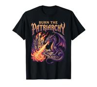 Burn The Patriarchy - Drago Dark Fantasy Gotico Maglietta