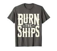 Burn the Ships Patriotic 4 luglio Giorno dell'Indipendenza Maglietta