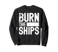 Burn the Ships Patriotic Fourth of July Freedom Felpa