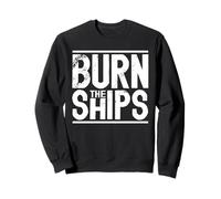 Burn the Ships Patriotic Fourth of July Freedom Felpa