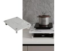 Burner Cover Copertura per piano cottura a gas in finto marmo, tagliere multifunzionale, copertura per piano cottura per ampliare lo spazio in cucina(Style 2,74x48x8.3cm(29x19x3.3in))