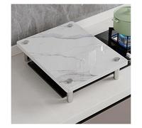 Burner Cover Copertura per piano cottura a gas in finto marmo, tagliere multifunzionale, copertura per piano cottura per ampliare lo spazio in cucina(Style 6,78x48x8.3cm(31x19x3.3in))