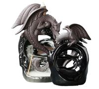Burner di draghi incenso - statua del bruciatore del drago volare, censio in aromaterapia in ceramica | Decorazione per artigianato per la sala di meditazione dello yoga spa, display di rilassamento,