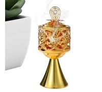 Burner di incenso censer, bruciatore di incenso ortodosso | Bruciatore di incenso di ferro arabo | Decorazione per la casa spirituale cavo Porta araba arabo per yoga, spa e tempio