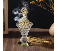 Burner di Incenso in Vetro Set di Incenso Arabo Ornamento Regalo di Compleanno
