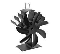 Burner Ven, Bruciatori di tronchi per ventole di stufa, ventola del bruciatore di tronchi, 7 lame per ventola per guasta a ventola alimentata a fuoco alimentato a ventola in legno Bruciatore di legno