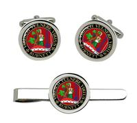 Burnett Gemelli Scozzesi Del Clan Scottish E Fermaglio Per Cravatta Set