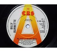 Burnette, Billy - Burnette, Billy In Just A Heart Beat 7" CBS SCBS9591 EX 1980 there is handwritten number on label and there is a 2mm drill hole in label rim