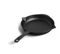 BURNHARD Padella in Ghisa, Tegame Tondo, Cast Iron Skillet - Nero, 30 cm