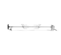 BURNHARD Spiedo Rotante 4 bruciatori Motore Elettrico 4 Watt, forchette in Acciaio Inox, Custodia Motore Resistente agli Spruzzi, Manico Resistente al Calore, contrappeso - Fred Earl