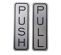 Burning Desire 304 Grade Stainless Steel Premium Push/Pull Set Door Vertical Sign 12,7 x 3,8 cm Elegante (confezione da 1)