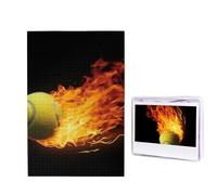 Burning tennis immagini Puzzle 1000 pezzi puzzle puzzle personalizzato in legno foto puzzle per adulti foto puzzle arte appeso alla parete decorazione per compleanno, matrimonio, San Valentino