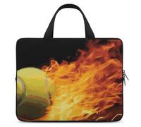Burning Tennis Pictures Custodia per laptop 10 pollici Business Travel Custodia protettiva per computer portatile Borsa per laptop o tablet