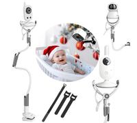 BURNNOVE Supporto Universale Baby Monitor, Supporto Universale a Collo di Cigno, Montare la Mensola Senza Forare 85cm Compatibile con la Maggior Parte dei Baby Monitor e dei Telefoni