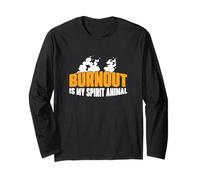 Burnout è Il Mio Animale Spirituale Un dipendente pubblico dipendente pubblico Maglia a Manica