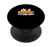 Burnout è il mio animale spirituale un dipendente pubblico dipendente pubblico PopSockets PopGrip Adesivo