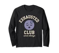 Burnout Meme Stanco Tutto Il Tempo Divertente Stress Affaticamento Mentale Maglia a Manica