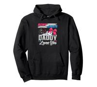 Burnouts O Bows Daddy Loves You Felpa con Cappuccio
