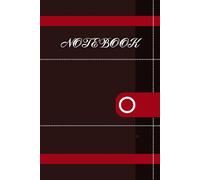 "Burnt Thoughts, Bright Words": Dark Red & Brown Lined Notebook | 120 Pages | 6 x 9 Journal for Writing, Reflection, or Everyday Notes