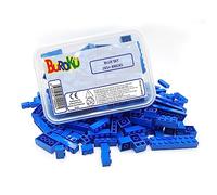 Buroku Blue Building Bricks Pack - Mattoncini giocattolo compatibili con tutte le marche, pezzi grandi blu, 20 pezzi, età 6-12 anni
