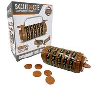 Buroku - Cryptex Da Vinci Puzzle Box - Lucchetto a combinazione segreta, Puzzle Logica e Mistero, Puzzle Stem Educativo con Monete, Gioco di Ingegneria per Bambini e Adulti