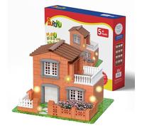 Buroku - Gioco di Costruzione Casa di Mattoni con Luci | 270 Pezzi in Plastica ABS Sicuri per Bambini | Migliora le Abilità Precoci e lo Sviluppo dell'Intelligenza | Materiale Riciclabile