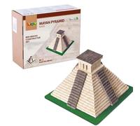 Buroku - Kit di Costruzione Tempio Maya | 750 Pezzi | Mattoni di Pietra | Promuove l'Apprendimento STEM e le Abilità Motorie | Per Bambini e Adulti | Guida Passo a Passo | Include Colla