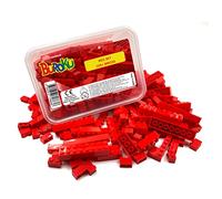 Buroku Red Set - Confezione da 165 mattoni da costruzione rossi. Varie misure. Bricks giocattolo compatibile con tutte le marche. Grandi pezzi